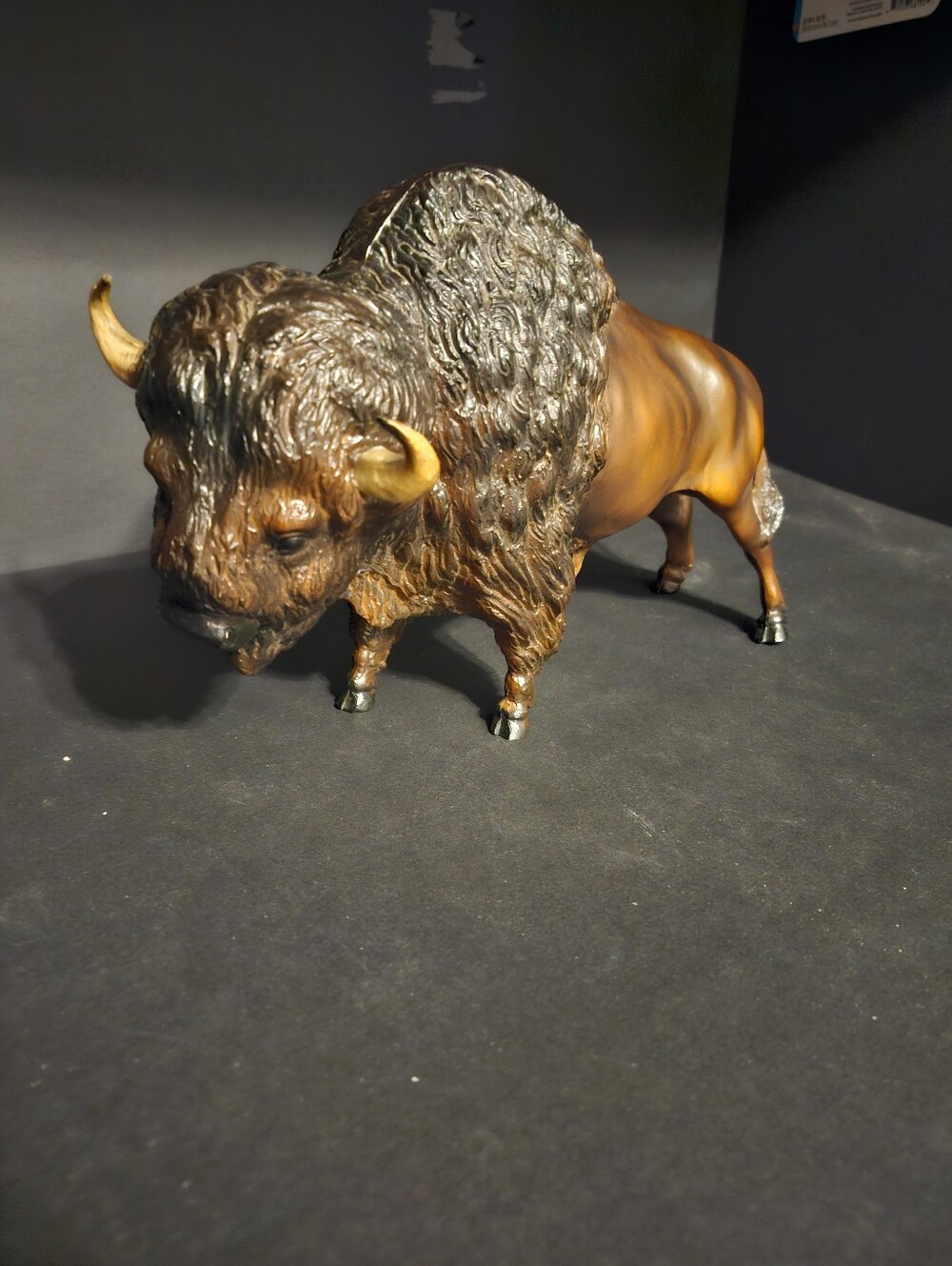 Bronze-Tone  Breyer Buffalo Sculpture Home Art Figurine